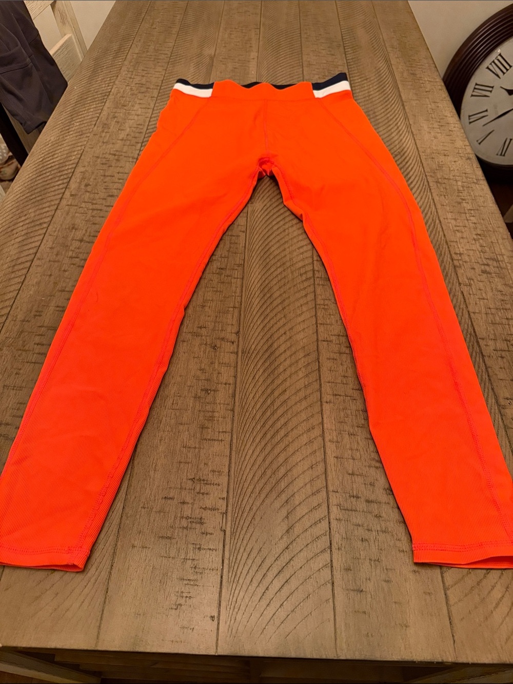 Wilo The Label Orange Mid-Rise Active Leggings